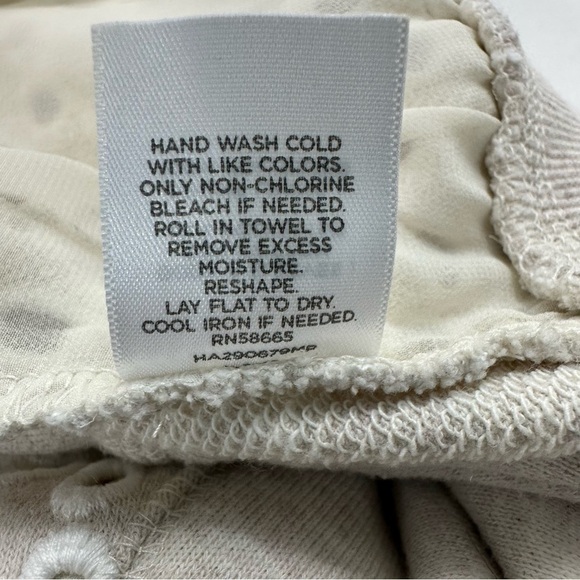 Halogen Long Sleeve Cream and Lace Front Crewneck Sweater Top, XSP - Picture 8 of 8